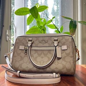 Coach Tan Signature Satchel